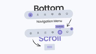 Create a Bottom Navigation Menu For Your Website | With Useful Scroll Behaviours - HTML, CSS & JS