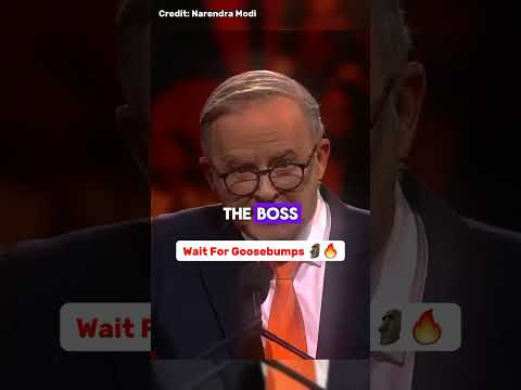 Wait for Goosebumps 🗿🔥🇮🇳 #shorts #modi #india #anthonyalbanese #pmmodi