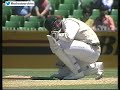 Crack Terry Alderman Struck A Nasty Blow By Wasim Akram 1st Test Aust Vs Pak MCG 1989 90
