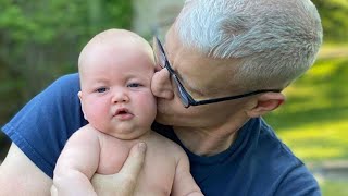 Anderson Cooper Kisses 10-Week-Old Son Wyatt