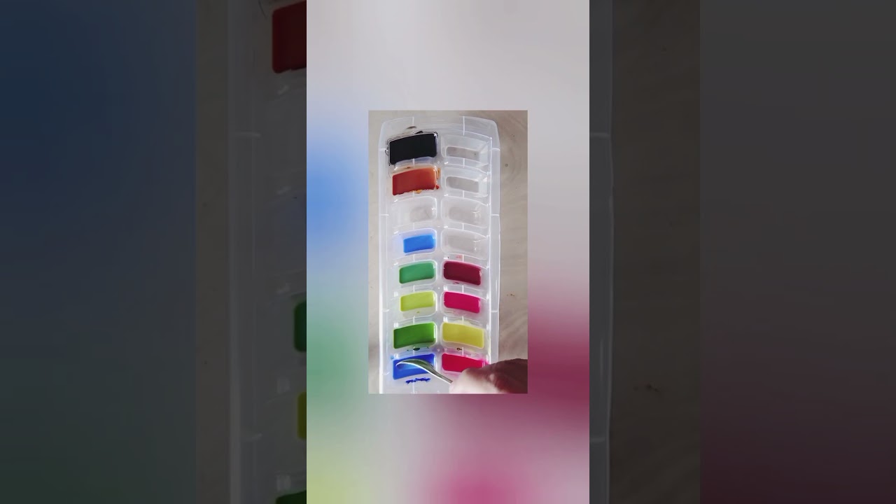 colour mix creating new colours#colors #colourmixing #satisfying