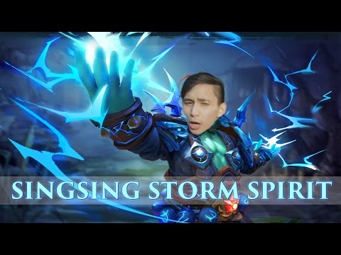 Singsing Storm Spirit -  BLOODIEST STONE CHARGE Dota 2 stream moments
