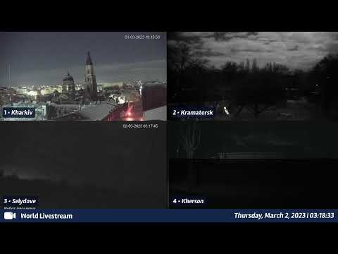 Live views from Ukraine 03/01/2023 A - Kharkiv, Kyiv, Dnipro, Zaporizhzhia and other cities