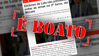 É falso que presidente do TSE disse que eleitores de determinado candidato à Presidência não precisam votar no 2º turno 