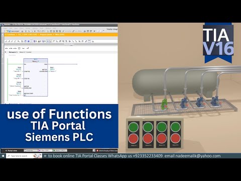 How to use functions in the TIA Portals || Motor Block || Multiple motors programming