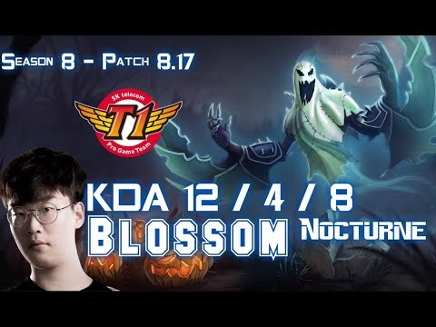 SKT T1 Blossom NOCTURNE vs CAMILLE Jungle - Patch 8.17 KR Ranked