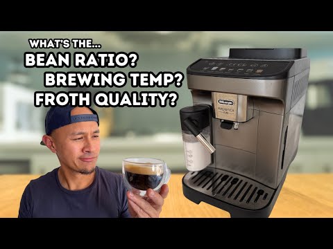 Delonghi Magnifica Evo | how much beans in a cup? Brewing temperatures. Froth quality