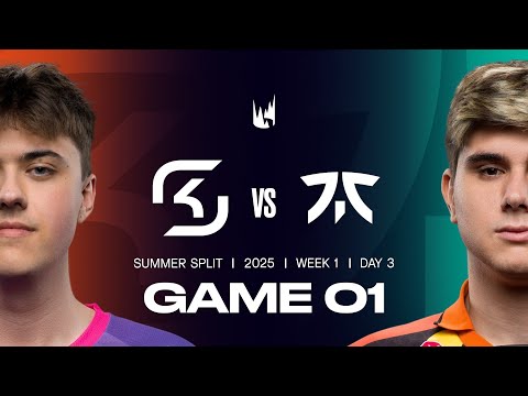 SK v FNC | 2025 LEC Summer | Week 1 Day 3 | SK Gaming vs. Fnatic Game 1