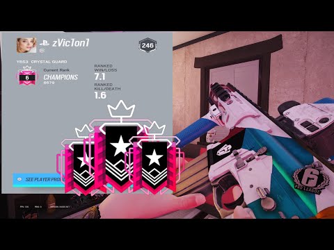 #1 *BEST* Champion Ranked/FaceIt Highlights - Operation Crystal Guard Rainbow Six Siege