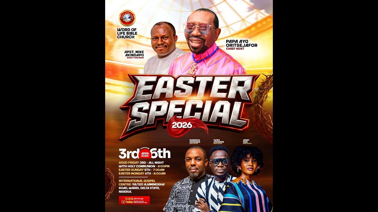 Easter Sunday Service with Apostle Mike Akindapo 05.04.2026