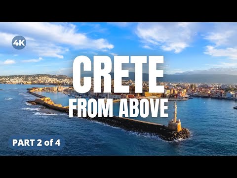 CRETE From Above Part 2 DRONE RELAXATION | GREECE [Aerial Relaxing Video 4K]