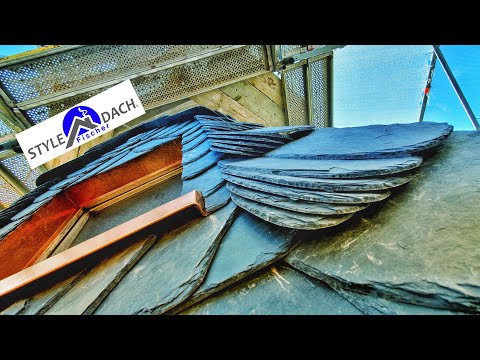 Gaubenfront verschiefern Livevideo - St. Nicolaikirche Alfeld - Fensterbank in Kupfer - Schieferherz