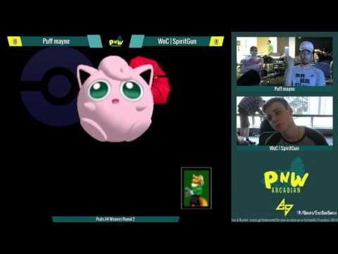 PNW Arcadian Melee Doubles: LMNTS/BL1ND_GH0ST (Red) vs SpiritGun/SagaOfDenpaTheEvil - Round 1