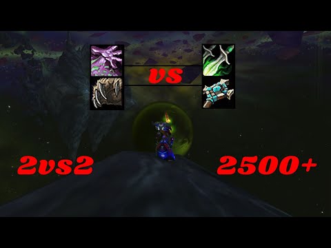Destruction Warlock / Druid vs Rogue / Priest Arena 2vs2 2500+