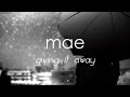 Mae - Giving it away [LYRICS]