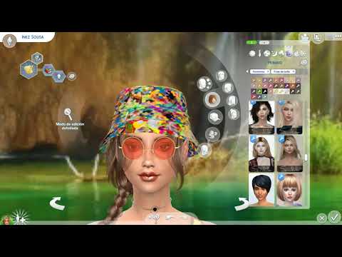 sims 4 custom content download brown hair female Inez Sousa by Bonita100 Cas Video Preview