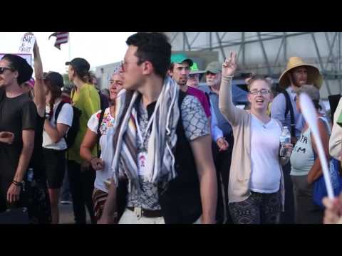 Agua Linda Checkpoint Protest