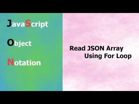 Json Tutorial 6 How Access Json Array Data Using For Loop Hindi