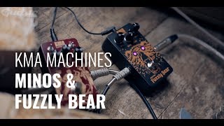 Video thumbnail for KMA Audio Machines Fuzzly Bear & Minos fuzz pedal demo by Guitar