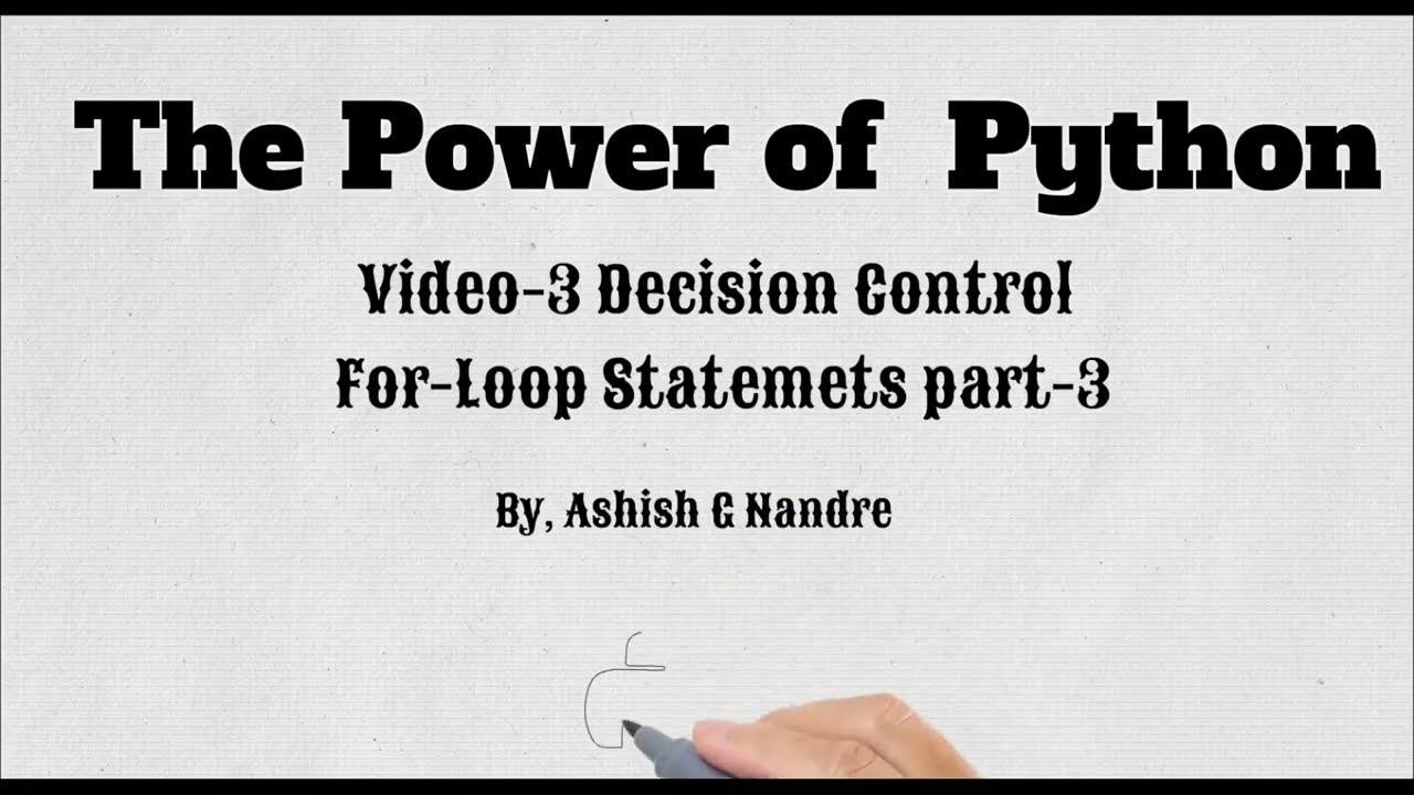 06  Decision Control Statements| Control Flow loops| For Loop