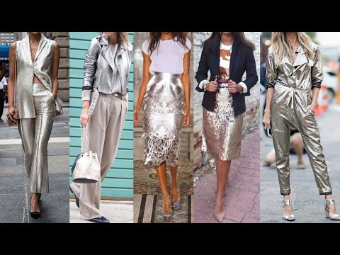 OUTFITS WITH SILVER CLOTHING A FASHION TREND 2025