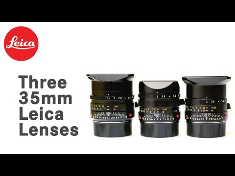 Three 35mm Leica Lenses