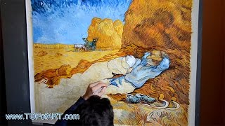 van Gogh - Noon - Rest from Work | Art Reproduction Oil Painting