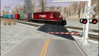  Canadian Pacific SD40-2 Pulls Train Solo.