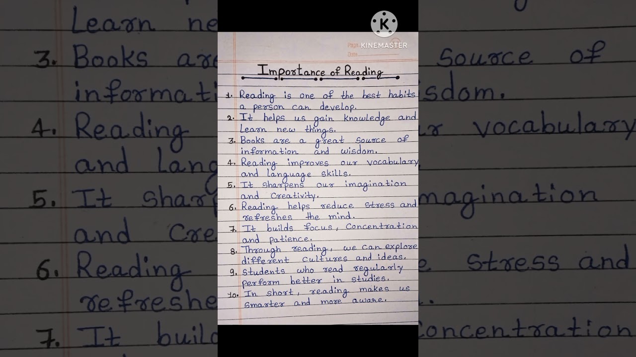 Importance of Reading – 10 Lines Essay in English | Benefits of Reading Books