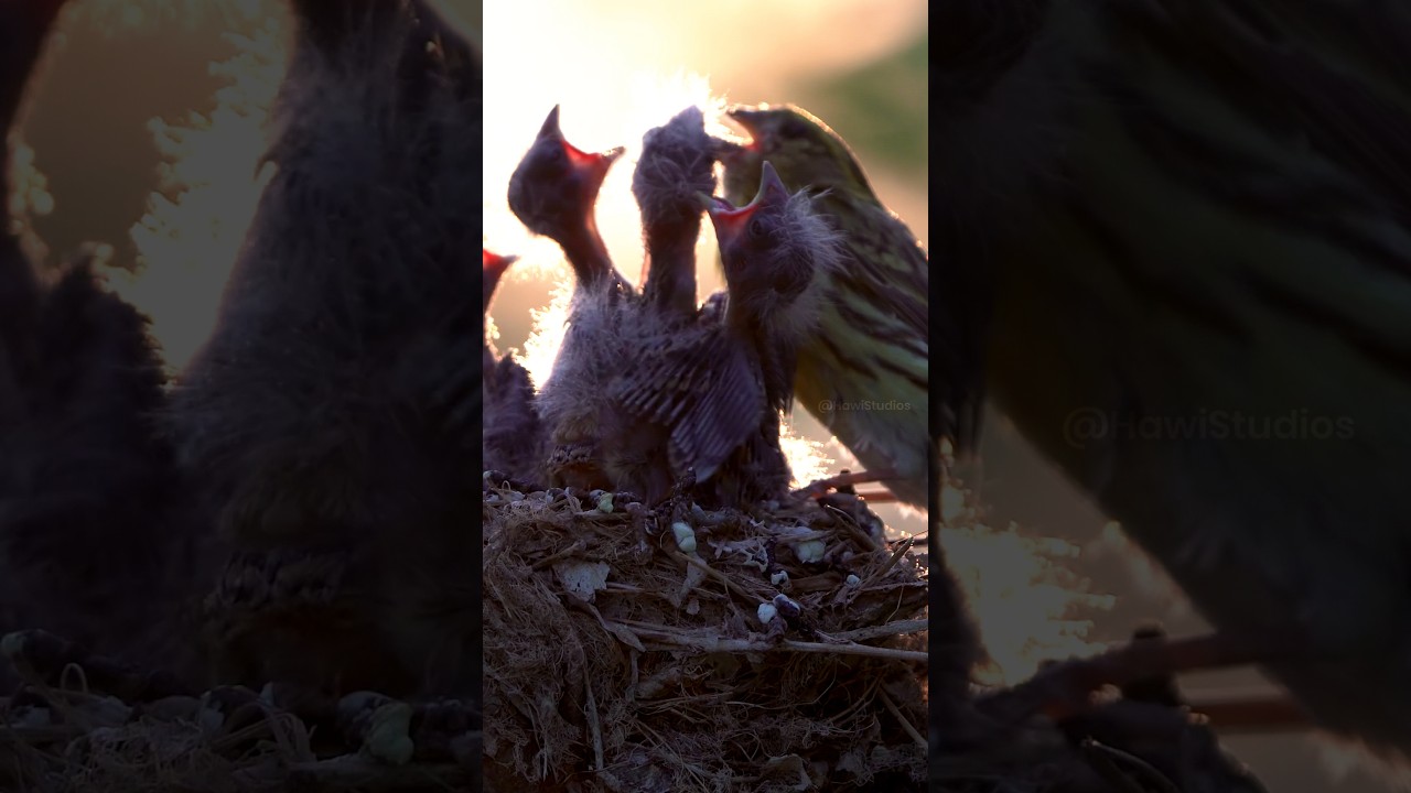 European Serin Nestling Feeding Mechanics and Biology
