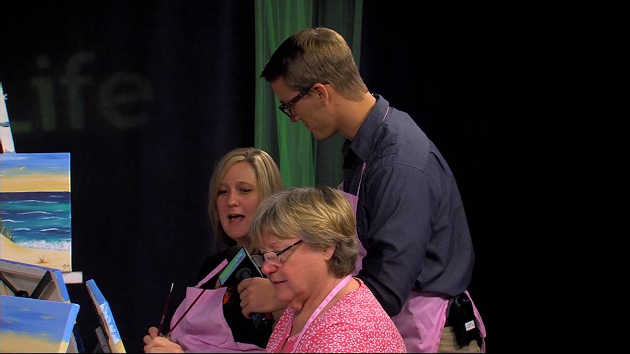 Painting in the Studio with Tickled Pink ARTworks