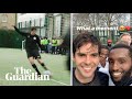 Brazilian legend Kaká seen playing football in Hackney, east London