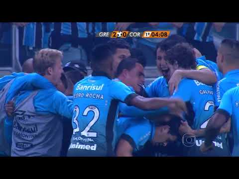 Gols de Giuliano e Marcelo Oliveira - Grêmio 3x1 Corinthians - Brasileirão Chevrolet 2015 - (Globo)