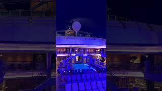 Carnival Venezia pool deck at night! #shorts #carnivalvenezia #carnivalcruise #cruiseship