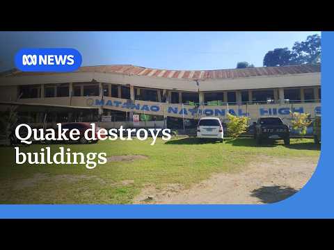 Buildings collapse after powerful earthquake strikes off Philippines | ABC NEWS
