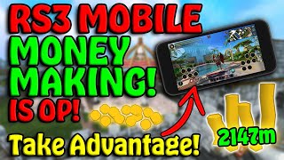 Make BANK With RuneScape MOBILE! - RS3 Mobile Money Making Guide 2022!