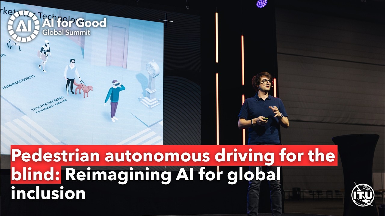 Pedestrian autonomous driving for the blind: Reimagining AI for global inclusion