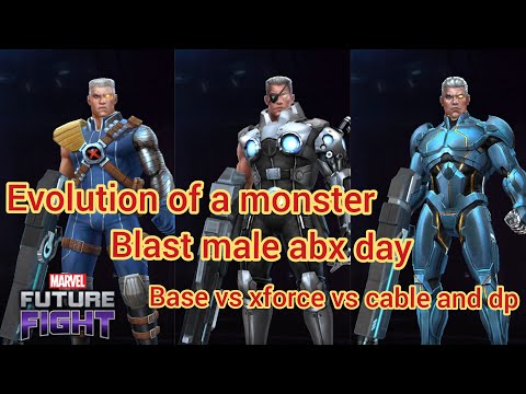 Blast male abx day| comparing all looks of cable| marvel future fight