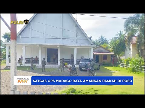 PENGAMANAN KETAT IBADAH PASKAH, SATGAS MADAGO RAYA PASTIKAN SITUASI AMAN KONDUSIF