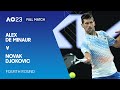 Alex de Minaur v Novak Djokovic Full Match | Australian Open 2023 Fourth Round