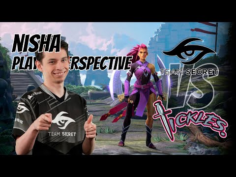 NIsha [Anti-Mage] Team Secret vs Tickles | #playerperspective #nisha #anti-mage