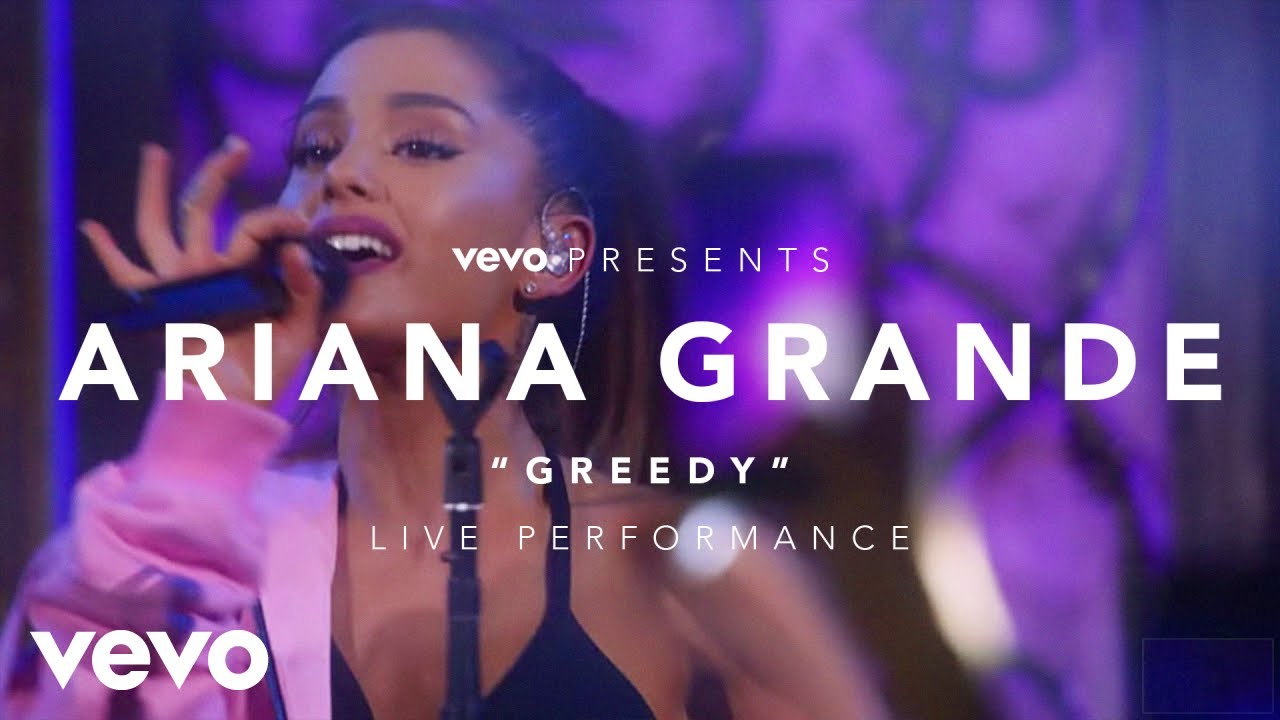 Greedy песня текст. Ariana grande Vevo. Greedy певица. Грииди песня Арианы.