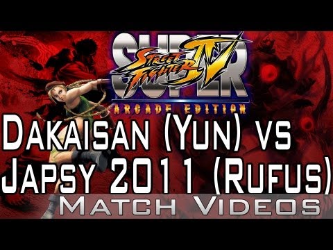 Dakaisan (Yun) vs Japsy 2011 (Rufus) SSF4 AE 2012 Match Video HD Super Street Fighter 4