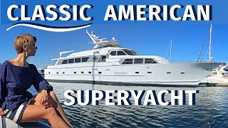 $599,000 1984 BROWARD 98&#39; 30M CLASSIC SUPERYACHT WALKTHROUGH &amp; SPECS / Liveaboard Motor Yacht Tour