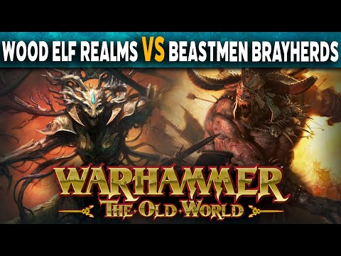 Wood Elf Realms Vs Beastmen Brayherds - Warhammer The Old World Battle Report