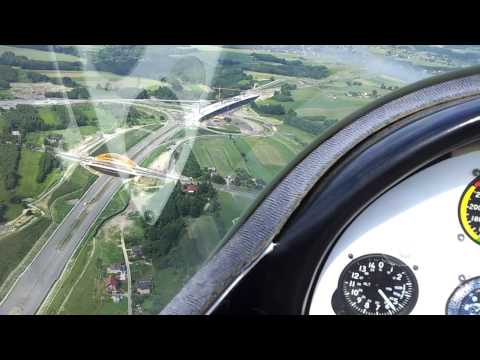 mszana most na A1 z lotu ptaka