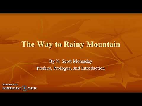 What is the structure of Road to Rainy Mountain? What is the structure of Road to Rainy Mountain?