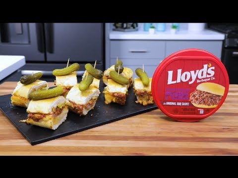 BBQ Pork Cubano Grilled Cheese Bites | Lloyd's