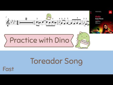 Toreador Song ABRSM 2024 Violin grade 6 (A3)
