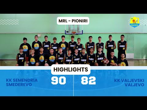 HIGHLIGHTS - KK Semendria Smederevo - KK Valjevski Valjevo (MRL pioniri)